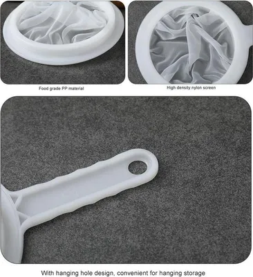 Productafbeelding van CHPN – Zeef – Fijne zeef – Keukenzeef – Nylon – Kunststof – Zeven – Bakken – Koken – Keukenaccessoire – 11 cm