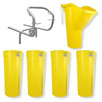 Produktbild von Sirl Profi XXL Bauschuttrutsche Schuttrutschen Schuttrohr SET (6-tlg. 5,33m)
