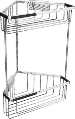 Produktbild von Dietsche, Duschablage Eckablage doppelt chrom Metaline+ 644010, Rostfrei hochwertige Qualität! Duschkorb, 644010