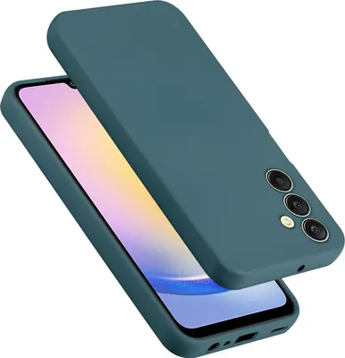 Produktbild von Cadorabo Hülle für Samsung Galaxy A25 Hülle Silikon Handyhülle Case aus flüssigem Silikon, Kratzfeste und stoßfeste Schutzhülle für Samsung Galaxy A25