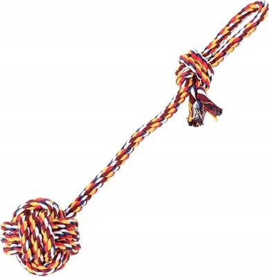 Produktbild von PETSTORY Baumwoll-Scharpak mit Ball für Hunde 30cm