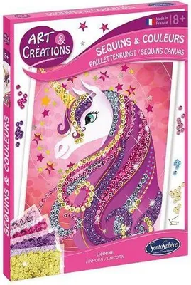 Produktbild von Sentosphere - Paillettenkunst Einhorn
