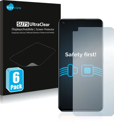 Produktbild von 6x Für realme 8 Schutzfolie Savvies Displayschutz Display Schutz Folie Klar Transparent