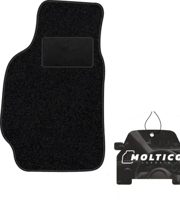Produktbild von moto-MOLTICO Fahrer Fußmatte Auto Velours Fahrerseite Autoteppiche Schwarz Fahrermatte 1-teilig passend für Toyota Celica 1993-1999