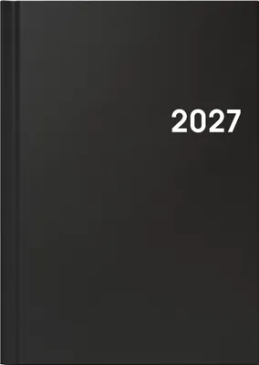 Produktbild von 2027 BRUNNEN Buchkalender A5 sw 2S/1W