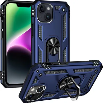 Produktbild von Armor Shield Handyhülle für Apple iPhone 15 Plus Hülle Ultra Hybrid Case Schutzhülle, Blau