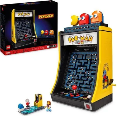 Produktbild von LEGO Icons PAC-MAN Arcade Spielautomat 10323, Modellbausatz für Erwachsene, Konstruierbare Spielmaschine mit Figuren