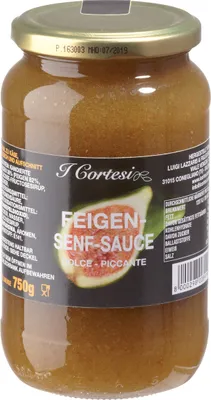 Verpackungsbild Cortesi Feigensenfsauce aus leckeren Feigen Dolce Piccante 750g