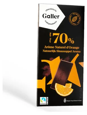 Zdjęcie produktu dla Tabliczka czekolady Galler Dark Orange, 80 g