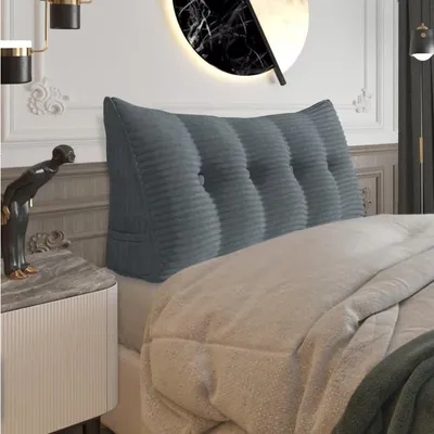Immagine prodotto di Cuscino da Lettura - 140cm Cuscino da Lettura per Letto e Divano, Supporto Schiena, Federa Rimovibile, Cuscino a Cuneo per Comfort e Sostegno Ottimali