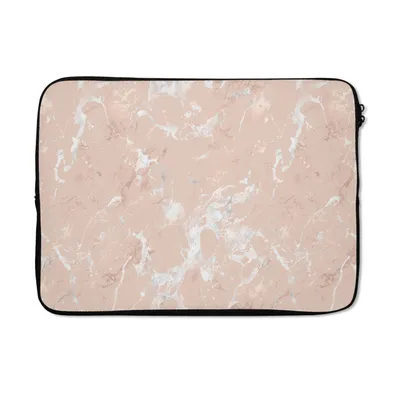 Produktbild von MuchoWow® Laptop Hülle 14 ZollRoségold - Marmor - Muster - Luxus Laptoptasche - Laptoptasche - Stoßsicher - Schutzhaube