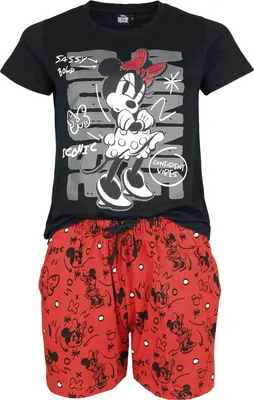 Produktbild von Mickey Mouse Schlafanzug Damen Minnie Mouse multicolor M