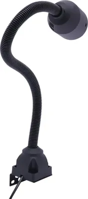 Zdjęcie produktu dla Lampa robocza LED - Lampa maszynowa na gęsiej szyi - Moc 5 W - Elastyczne ramię 360° - Temperatura barwowa 4000K/6000K - Stała podstawa - Zasilanie sieciowe - Do tokarek i frezarek - Czarny