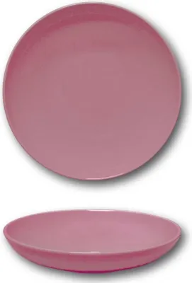 Image de Assiette creuse porcelaine Rose - D 22 cm - Siviglia