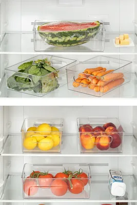Immagine prodotto di Hermia Concept, Akkrsk - Set trasparente di organizer per frigorifero (3 pezzi), trasparente, 100% PLASTICA, 27 x 18 x 9 cm