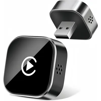 Produktbild von Mini CarPlay Auto Adapter,Wireless Android Auto Adapter, 2-in-1 Auto Multimedia Konverter, Plug &Play, kompatibel mit iOS & Android