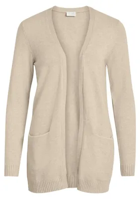 Produktbild von VILA Basic Cardigan Stretch Cozy Knit Feinstrick Jacke mit Taschen VIRIL Größe: L