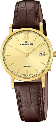 Produktbild von Candino Damen Uhr Analog Elegant Leder Armbanduhr Classic dunkelbraun D2UC4727/2