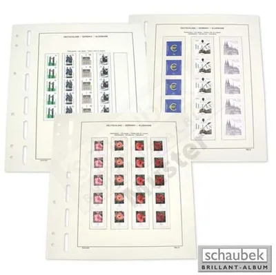 Produktbild von Schaubek 643RMX/5 Rollenmarken Deutschland (selbstklebend) 4 Folienstreifen je 32 mm x 227 mm. Packung mit 5