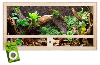Produktbild von Repiterra® Terrarium Seitenbelüftung Holzterrarium OSB Holz Terrarien 60x30x30cm, KI-generiertes Bild