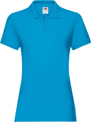 Produktbild von Fruit of the Loom - "Premium" Poloshirt für Damen FK2965 (L) (Azure Blau)