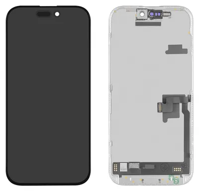 Produktbild von OLED Ersatzdisplay für Apple iPhone 16 Pro, 6,3 Zoll, 1206 x 2622, Schwarz
