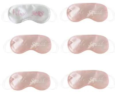 Imagen del producto de Conjunto de 6 antifaces para dormir para despedidas de soltera