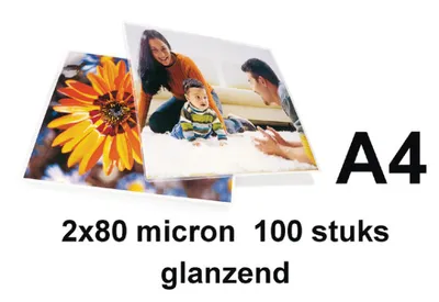 Obrázok produktu pre GBC IB585036, Lesklý, Priehľadná, A4, 0,08 mm, 100 kusov