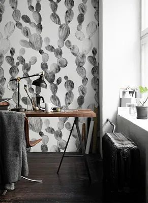 Produktbild von Coloray Fototapete 104x70 cm Latextapete Magicstick - Kaktus Boho Minimalist