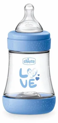 Obrázok produktu pre CHICCO Detská fľaša Perfect5 silikónová 150 ml chlapec