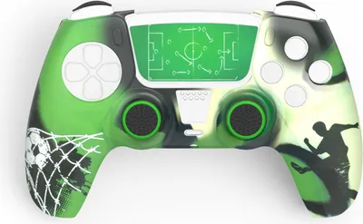 Obrázek produktu pro Hama Soccer, Sada, PlayStation 5, Černá, Zelená, Bílá, Odolnost vůči nečistotám, Prachuodolný, Odolné proti poškrábání, 230 mm, 140 mm