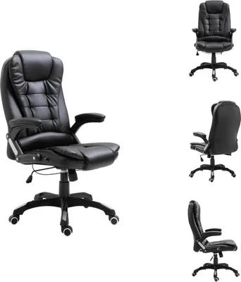 Obrázek produktu pro vidaXL Kancelářská židle černá Imitace kůže - Kancelářské židle