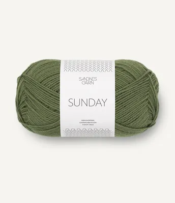 Produktbild von Sandnes Sunday 50g 9062 olivengronn