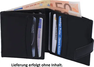 Produktbild von Wortmann' Scheckkartenhülle, Leder, schw