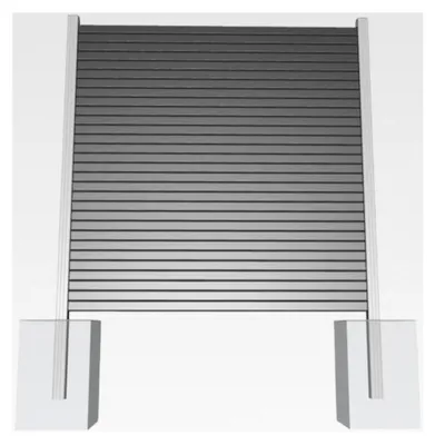 Produktbild von Aluminium Rhombuszaun Sichtschutz Gartenzaun Komplettset | 1 Zaunelement 180x180cm anthrazit + 2 Pfosten silber | zum Einbetonieren