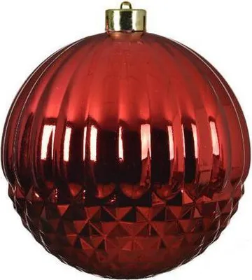 Imagen del producto de Adorno navideño esférico, decorado, de 14 cm