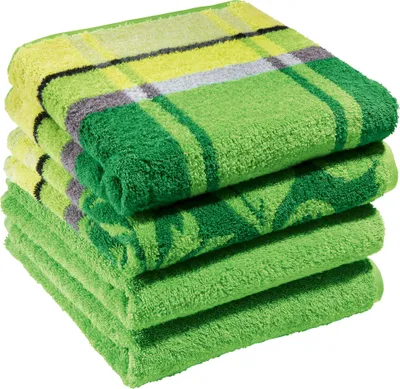 Produktbild von Erwin Müller Handtuch Ludwigsburg" 4er-Pack apfelgrün 50x100 cm"