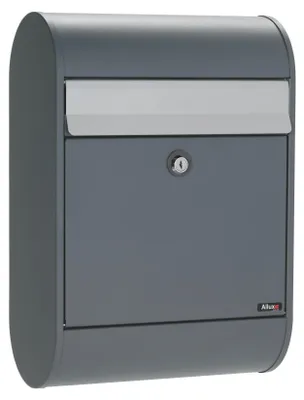 Produktbild von ALLUX 5000 Design Briefkasten - Anthrazit, Alugefäbter Einwurf Euro Schloss