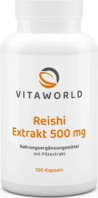 Produktbild von Reishi Extrakt 500mg, 100 St. Kapseln
