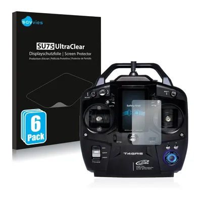 Produktbild von 6x Für Futaba T4GRS Schutzfolie Savvies Displayschutz Display Schutz Folie Klar Transparent