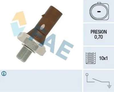 Produktbild von FAE 12890 Öldruckschalter Öldrucksensor für VW Golf IV Schrägheck (1J1) GOLF VI (5K1) Golf V Schrägheck (1K1) POLO (9N) für AUDI A4 Avant (8K5, B8)