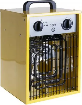 Produktbild von Heizlüfter 3,3 kW HIF-3301 aus rostfreiem Stahl mit Sicherheitsthermostat 27x25.5x40cm IP24