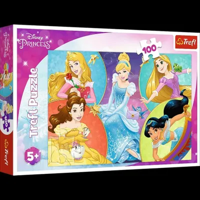 Produktbild von Puzzle Trefl 100 Teile Trifft Sweet Princesses Disney
