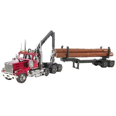 Produktbild von METAL EARTH 3D puzzle Western Star 4900SB Log Truck mit Anhänger (ICONX)