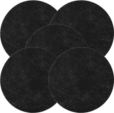 Produktbild von vhbw 5x Aktivkohle-Filter kompatibel mit DeLonghi F2635, F26215, F26235, F26237 Fritteuse - 130 mm