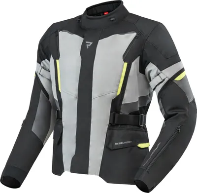 Produktbild von REBELHORN Scout Motorradjacke Textil Herren Schwarz Grau Gelb L