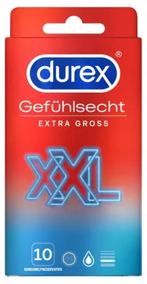Immagine prodotto di Durex Gefühlsecht XXL Extra Large - 10 preservativi
