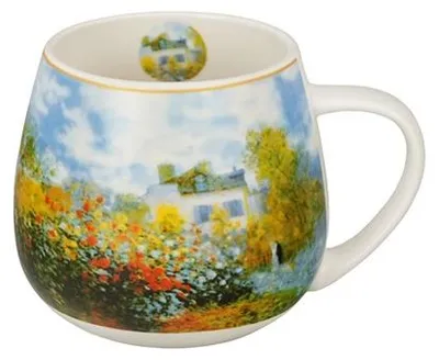 Produktbild von Becher, Kaffeebecher, Porzellan, als Geschenk, Art Gallery - Garden C.Monet 430 ml