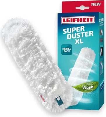 Zdjęcie produktu dla Leifheit SUPERDUSTER XL, Ściereczka do kurzu z mikrofibry, Mikrofibra, Turkusowy, Biały, Plastik
