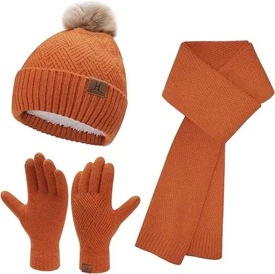 Produktbild von Famanu Winterset Mütze, Schal und Handschuhe - Thermo, Uni